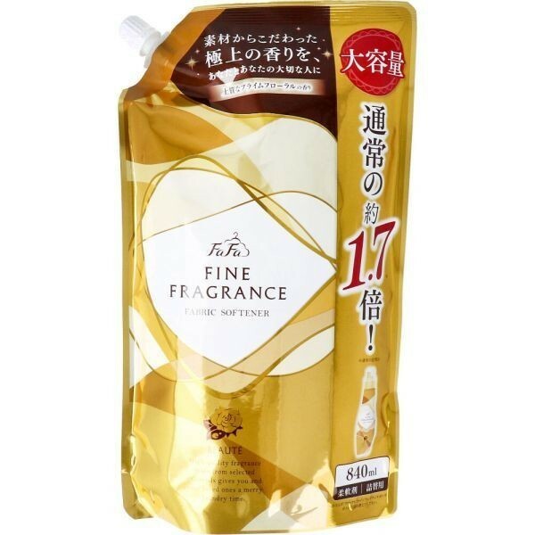 柔軟仕上げ剤 ファーファ ファインフレグランス ボーテ プライムフローラルの香り 大容量 詰替用 840mL X4パック