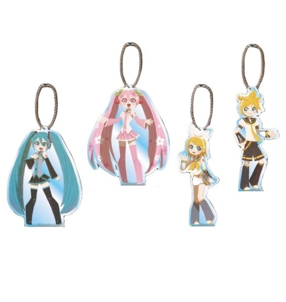 ★【非売品】初音ミク TOKYO：CartoonY アクリルスタンドキーホルダー 全4種セット◆アミューズメント専用景品 ヒョーゴノスケ