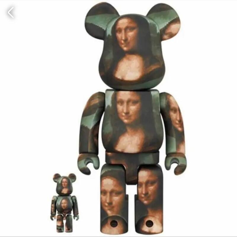 BE@RBRICK LEONARD DE VINCI Mona Lisa 100％＆400％ モナリザ ベアブリック