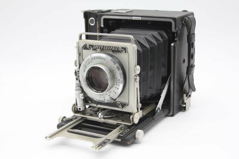 ★良品★ グラフレックス Graflex Speed Graphic Kodak Ektar 152mm F4.5 カメラ C347