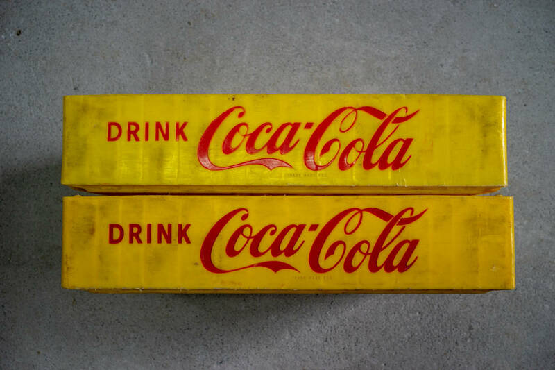 コカ・コーラ Coca Colaプラスチック ボトルケース ２個セット1 レトロ ヴィンテージ
