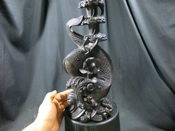 A　鯉於登竜門　前龍図　中国　清時代　仏教　寺院　文化財　木工