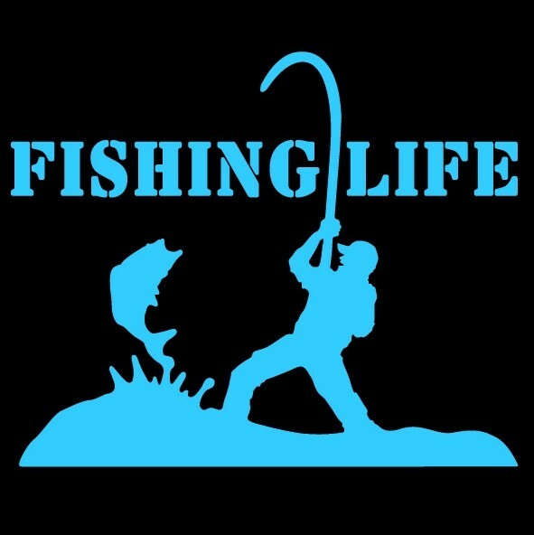 ★千円以上送料0★(10cm) 【FISHING LIFE】釣り・フィッシング・クーラーボックス・車用にも、ステッカーDC3