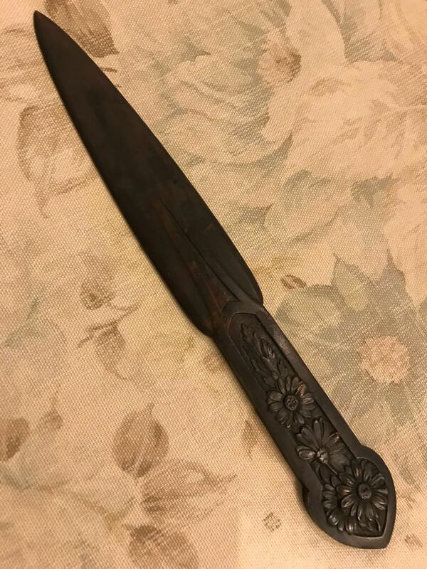 銅剣 ペーパーナイフ 刀装具 武具 古い 不明