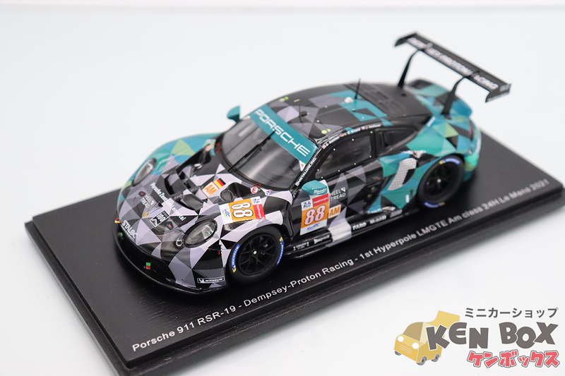 USED S=1/43 Spark スパーク S8272 Porsche ポルシェ 911 RSR-19 Dempsey-Proton Racing 1st Hyperpole LMGTE Am class 24H LM2021 #88