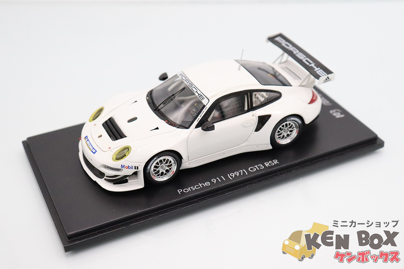 USED S=1/43 Spark スパーク 200台限定 CAP04312001 Porsche ポルシェ 911(997) GT3 RSR 白 ケースヒビ 中国製 現状渡し