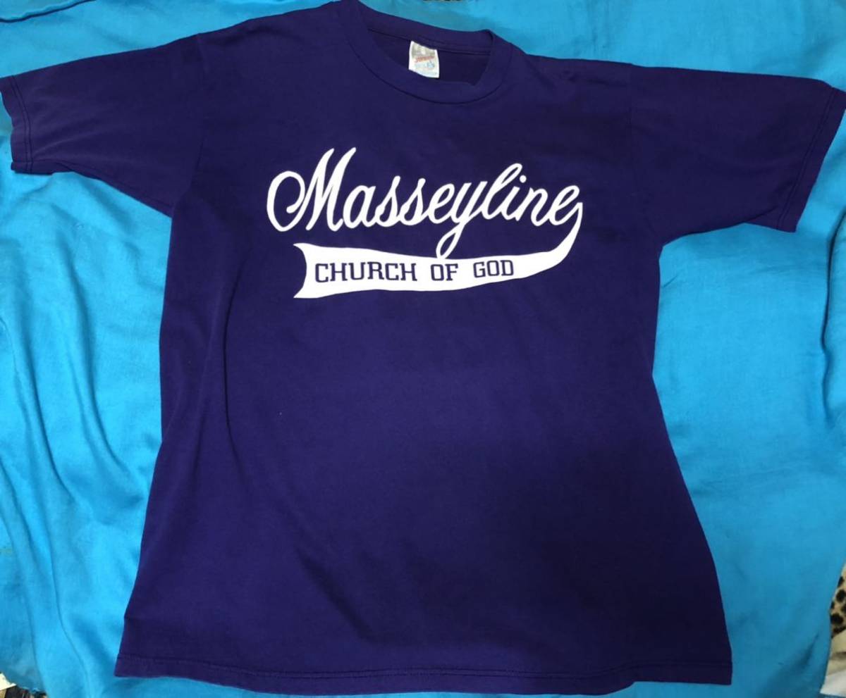 MADE IN U.S.A. 90's JERZEES 50/50 HEAVYWEIGHT TシャツMasseyline CHURCH OF GOD Lサイズ