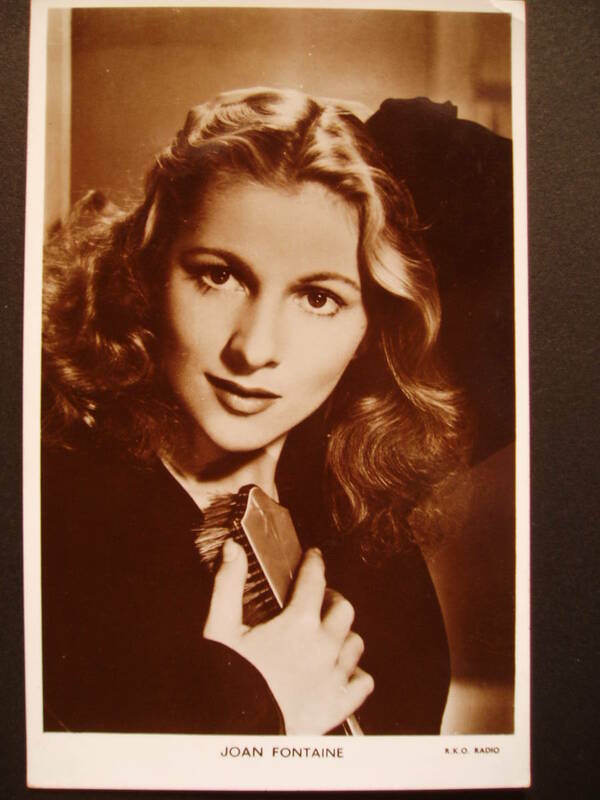 ジョーン・フォンテイン ポストカード 未使用 ヴィンテージ 　Joan Fontaine Vintage Postcard ジョーン・フォンテーン