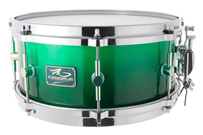 The Maple 6.5x13 Snare Drum Emerald Fade LQ