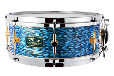 The Maple 5.5x14 Snare Drum Blue Onyx