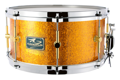 The Maple 8x14 Snare Drum Gold Spkl