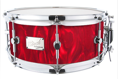 Birch Snare Drum 6.5x14 Red Satin