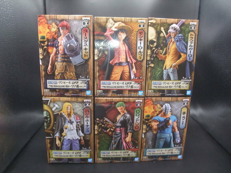 ONE PIECE DXF THE GRANDLINE MEN ワノ国 ルフィ キッド ロー ホーキンス ゾロ キラー ルーキー6種セット