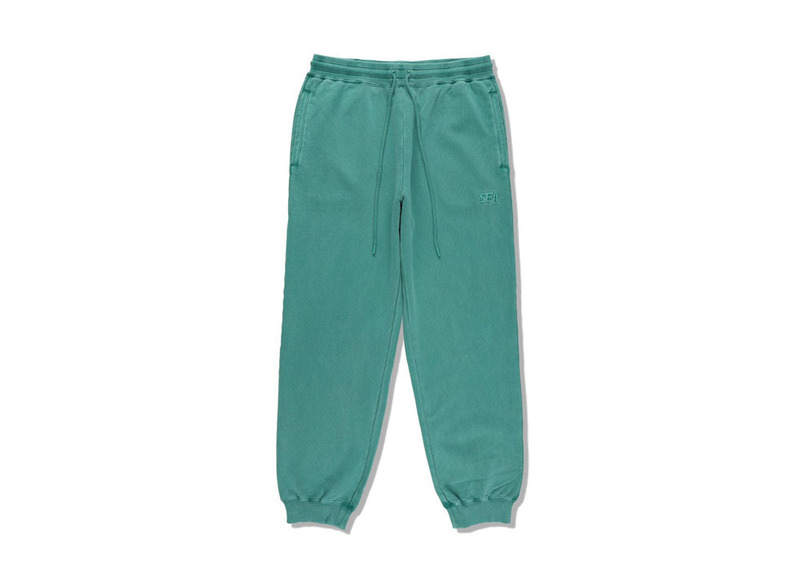 新品 (WIND AND SEA) SEA PIGMENT-DYE SWEAT PANTS Green ウィンダンシー (ピグメント-ダイ) スウェット パンツ グリーン サイズL