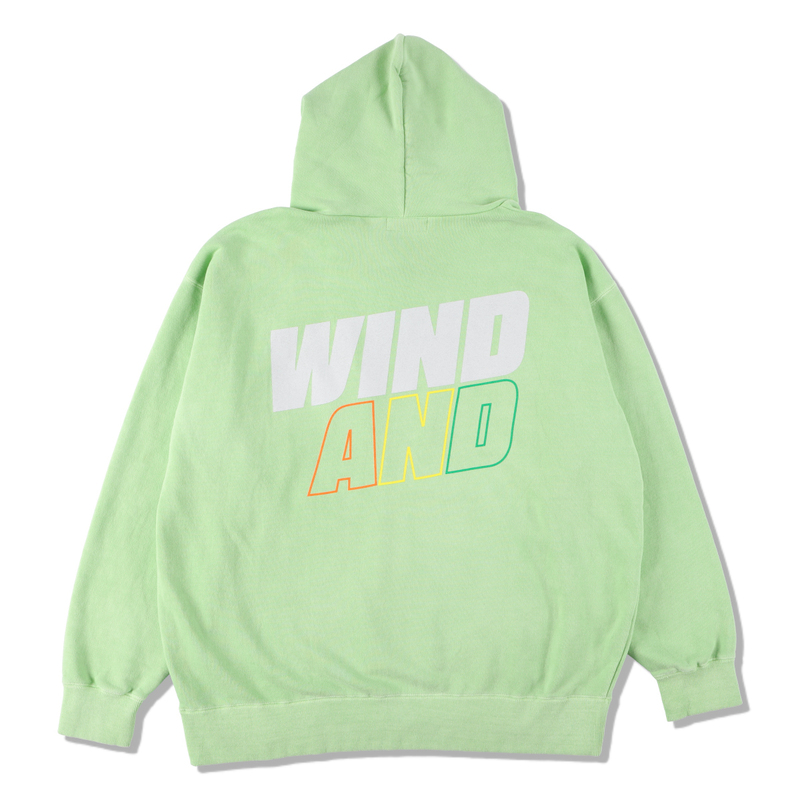 新品 21AW (WIND AND SEA) SEA-ALIVE HOODIE LIME ウィン ダン シー (シー-アライブ) フーディー パーカー ライム サイズM