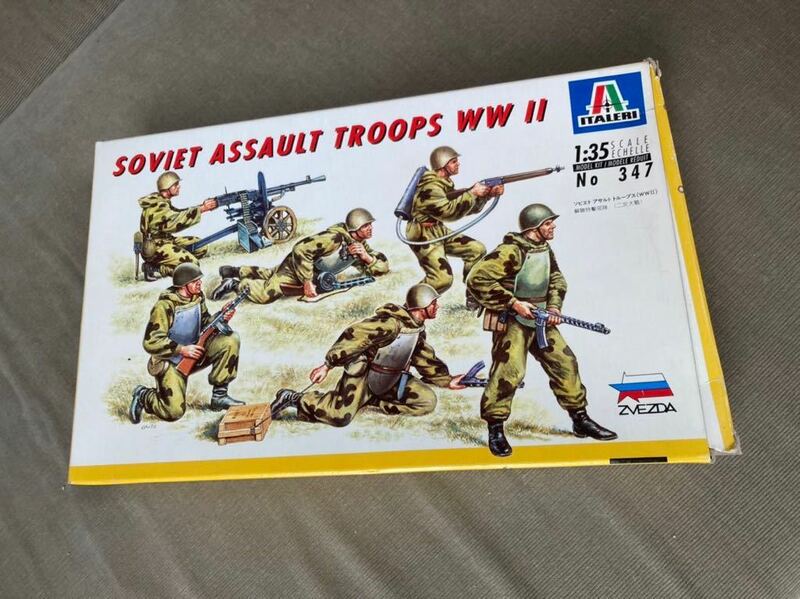 1/35 ITALERI 347 Soviet Assault Troops WW II イタレリ ソビエト アサルトトループス WWⅡ 未組立品 シュリンクパック未開封品