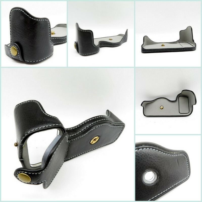 【送料220円～/現品限り/小傷有】 Nikon D5500 D5600 専用 本革 開閉式 ケース case bag leather 革 ニコン 保護