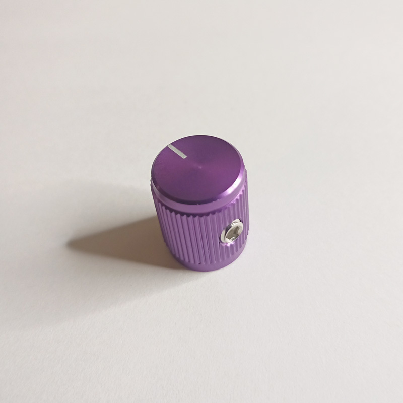 アルミニウム製高級スリムノブ　Purple 紫　シャフト幅6.4mm
