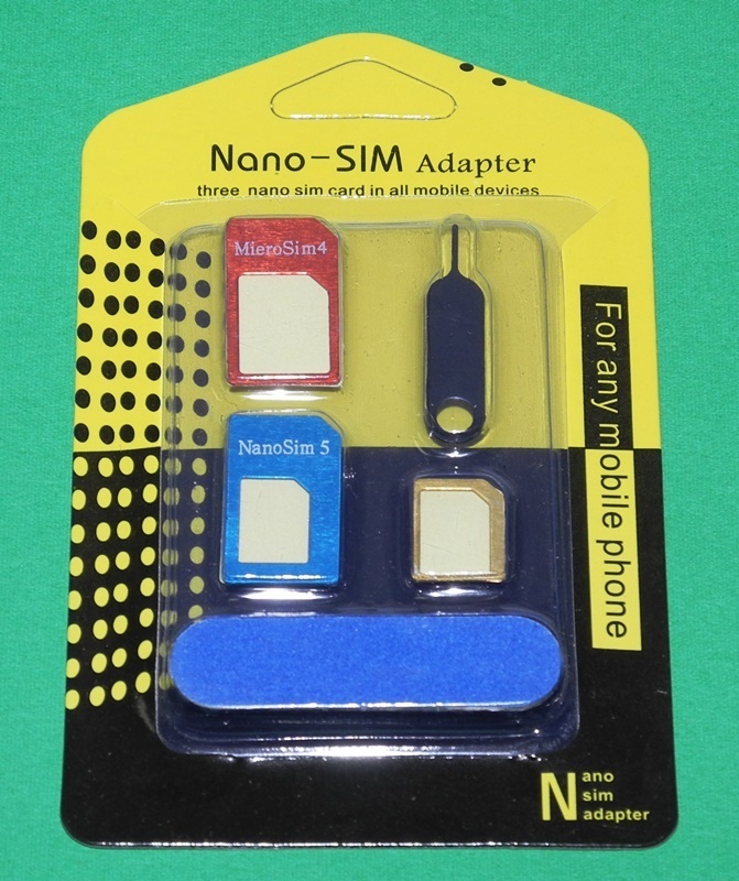 金属製SIMアダプター3種セット nano sim/micro sim ヤスリ＆カードリリース用のピン付き スマホ スマフォ ケータイ 携帯電話