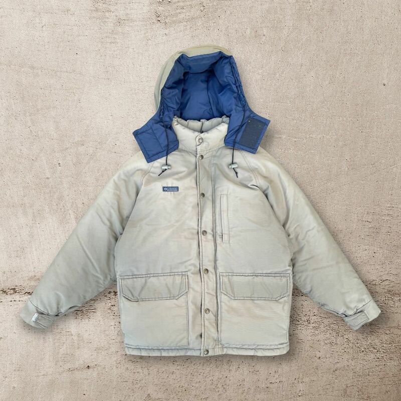 【防寒】 80s Columbia ヴィンテージ コロンビア ダウンジャケット ビンテージ アウター フード付き vintage 検) THE NORTH FACE patagonia