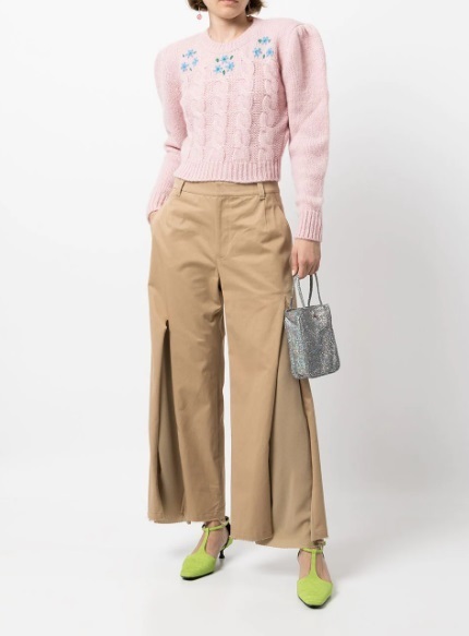 UNDERCOVER チノクロス前アキ立体二重パンツ　Chino Cloth Front opening Solid Double Pant (BEIGE) アンダーカバー