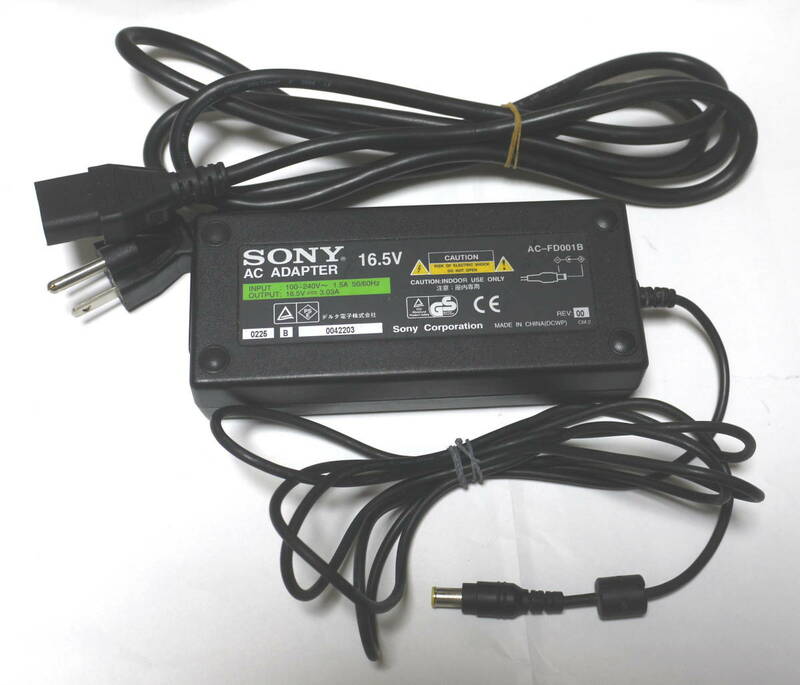 SONY ACアダプタ AC-FD001B 16.5V-3.03A