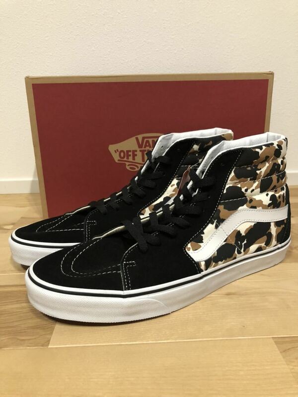 バンズ　vans スケートハイ　sk8HI カウ柄　30cm