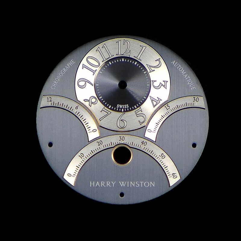 Harry Winston ハリーウィンストン オーシャントリレトロ 純正 文字盤 400/MCRA44W ネイビー ホワイトゴールド ホワイトインデックス 44mm