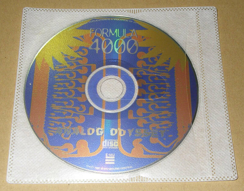 ★E-MU FORMULA 4000 ANALOG ODYSSEY SOUND LIBRARY (CD DATA STORAGE)★