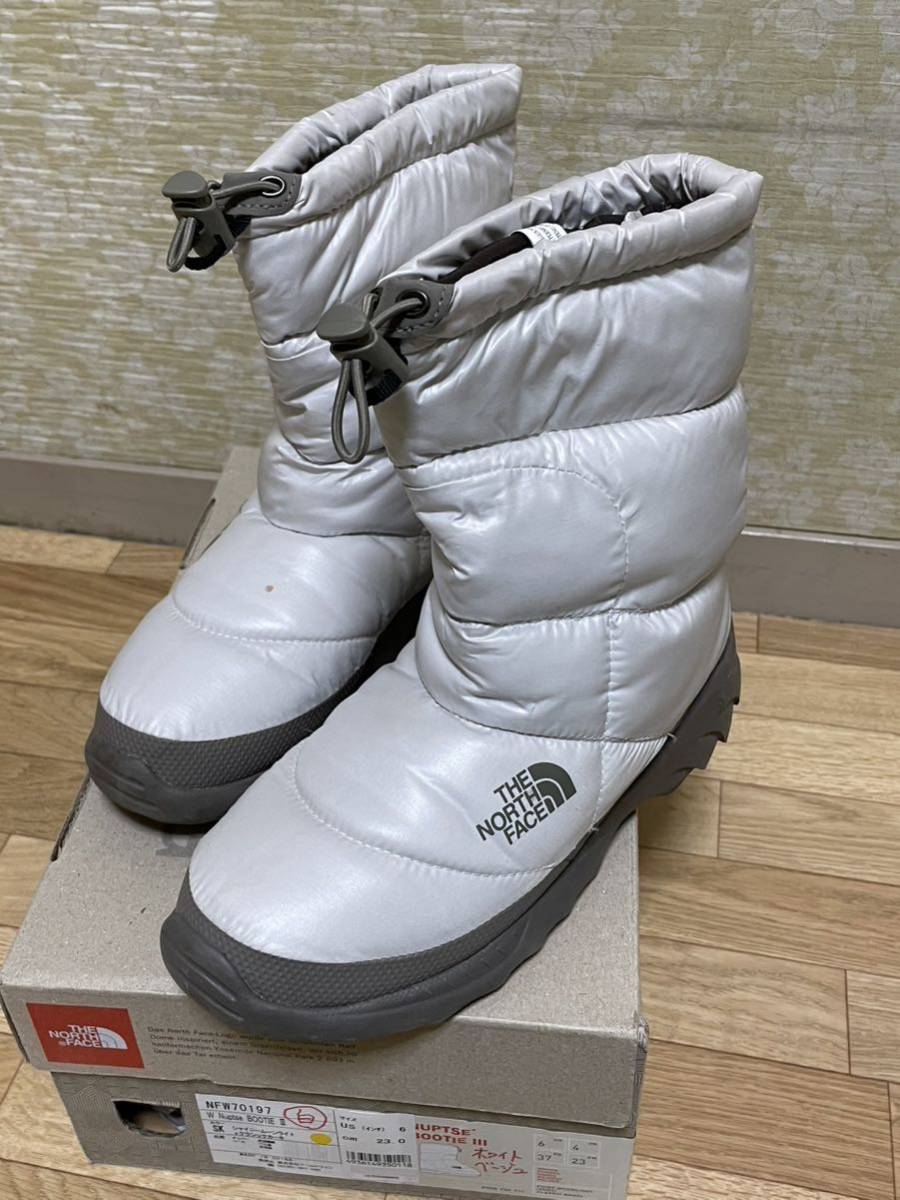 THE NORTH FACE ザノースフェイス スノーブーツ カジュアルブーツ　ホワイト　23cm