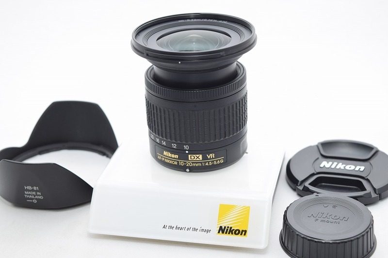 良品★Nikon ニコン AF-P DX NIKKOR 10-20mm F4.5-5.6G VR★レンズフード付