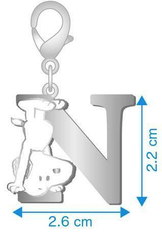 スヌーピー イニシャルチャムコレ キーホルダー N