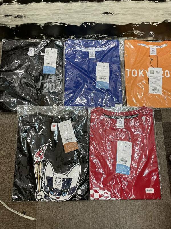 上6582 未使用品 東京オリンピック 2020 Tシャツ 5枚セット M3枚 S2枚