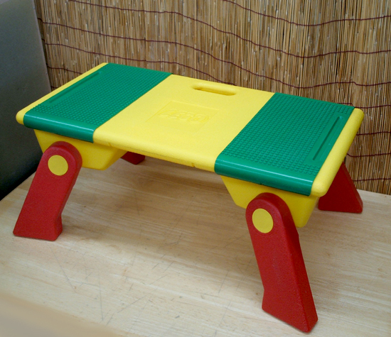◎LEGO レゴ プレイテーブル 折り畳み可 デュプロ 637 収納部付き 黄緑赤　カワイイ　札幌市豊平区