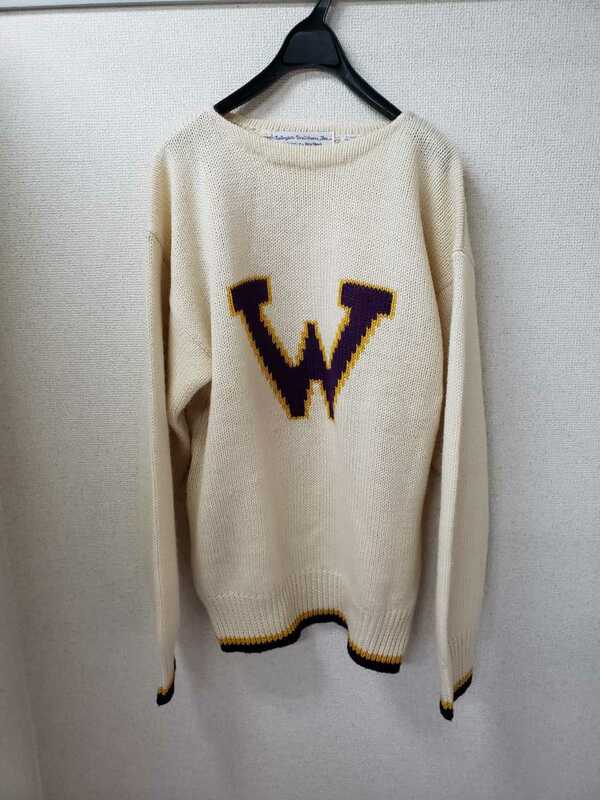 90s Callegiate Traditions W wool knit