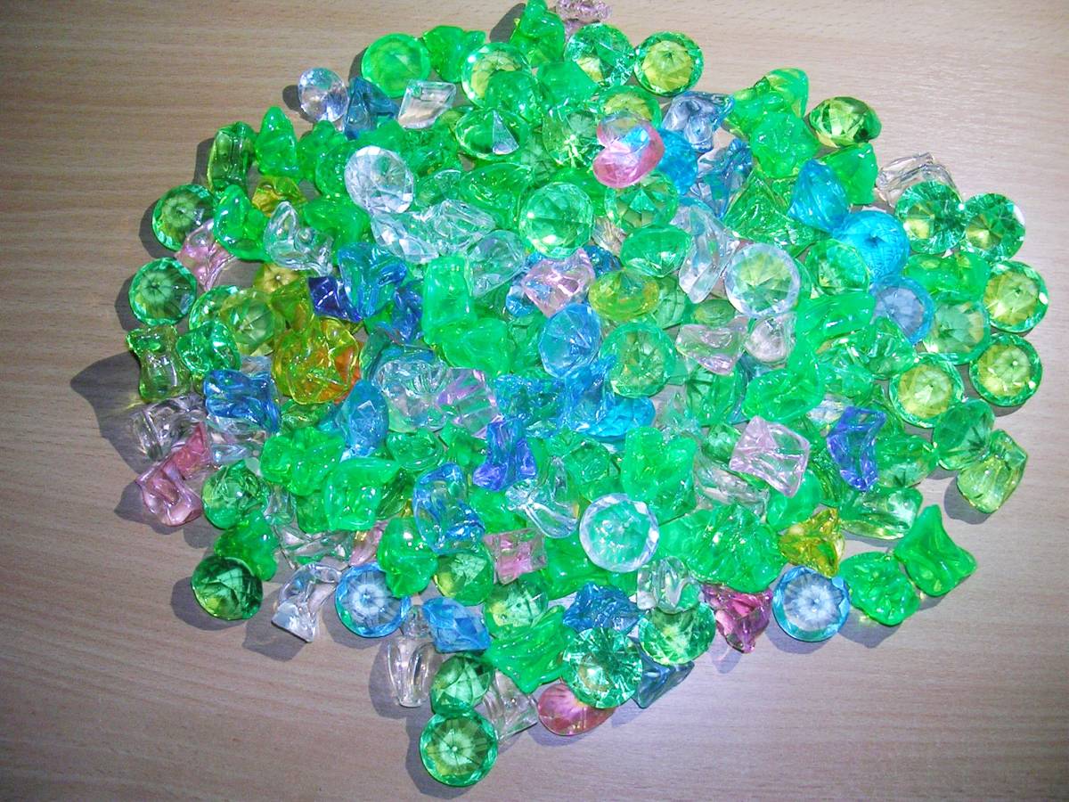 アクリルストーン200個（細かい傷等有り）使用感有り