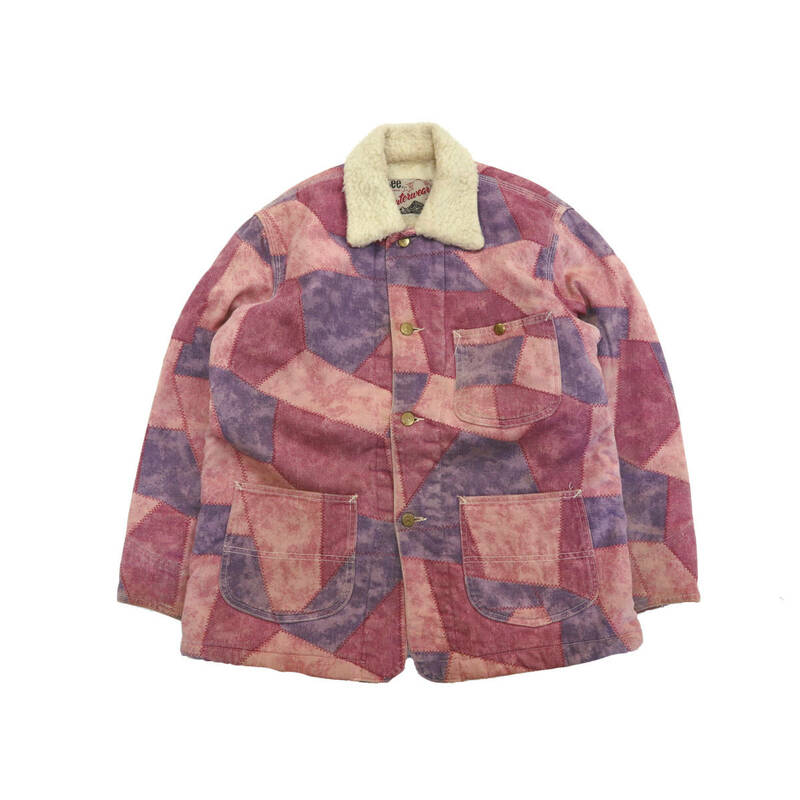 ビンテージ 70s lee パッチワーク ボア カバーオール マルチ ジャケット リー vintage patchwork boa coverall jacket デニム denim