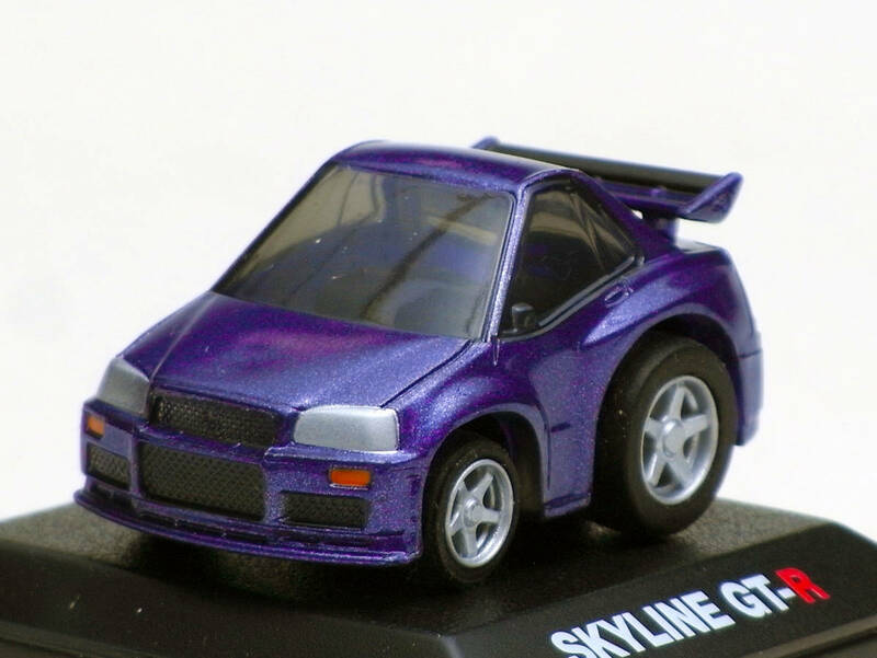 ちびっこチョロQ 日産スカイラインGT-R [BNR34] 紫 セブンイレブンスカイライン GT-R ヒストリー