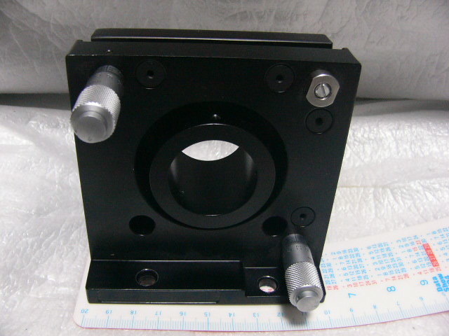★美品★ 手動傾斜ステージ Z軸 10x10cm (シグマ光機 αβ軸傾斜ステージ AIS-100CM ？)