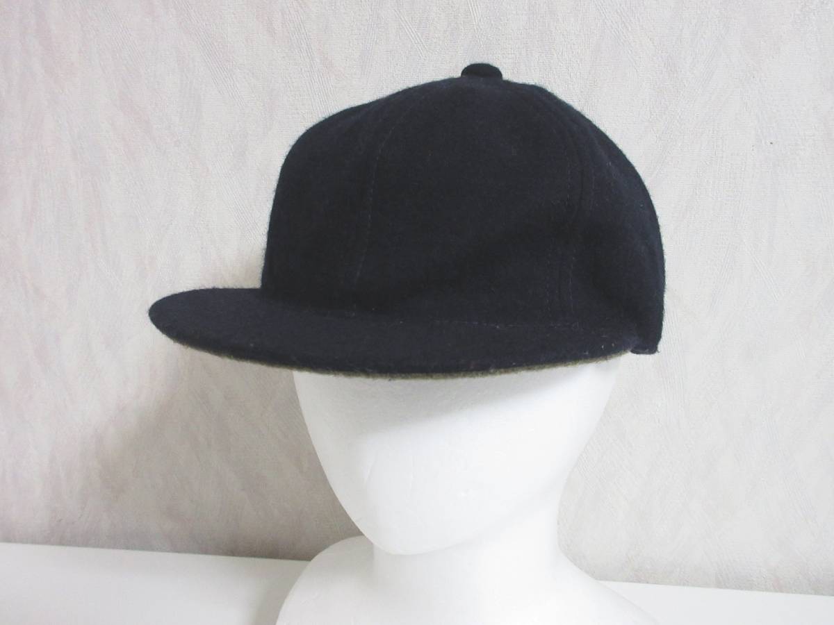CA4LA カシラ キャップ 帽子 ウール 冬 M 紺 irmri yg2522