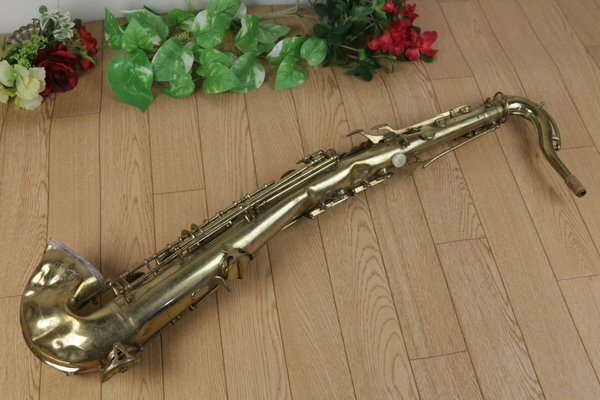 ジャンク!! サックス チェコ製 全長８０ｃｍ　管楽器　管Z5832