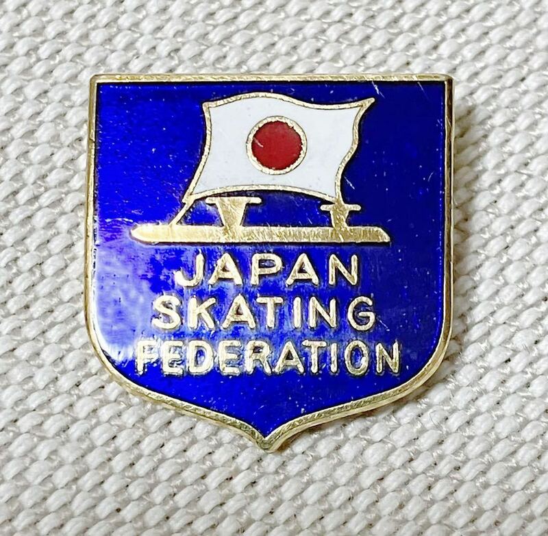 日本スケート連盟 ピンバッジ JAPAN SKATING FEDERATION pin