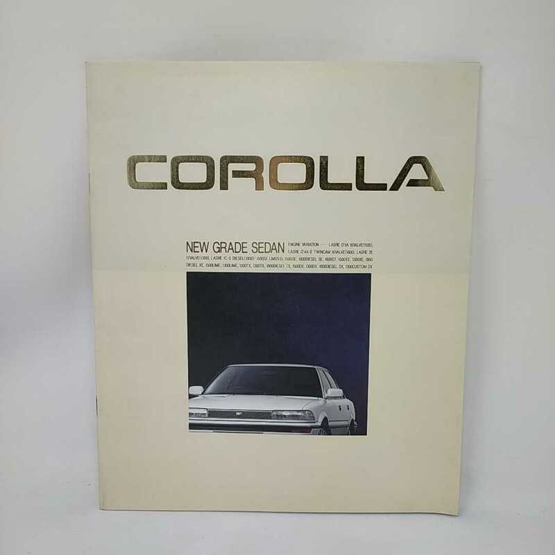 ●COROLLA●トヨタ カローラ セダン ツインカム カタログ 情報誌 当時物 旧車 昭和62年 国産車 TOYOTA レトロ R24 S