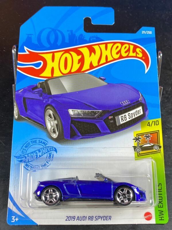 ホットウィール HOTWHEELS 2019 AUDI R8 SPYDER アウディ スパイダー 青