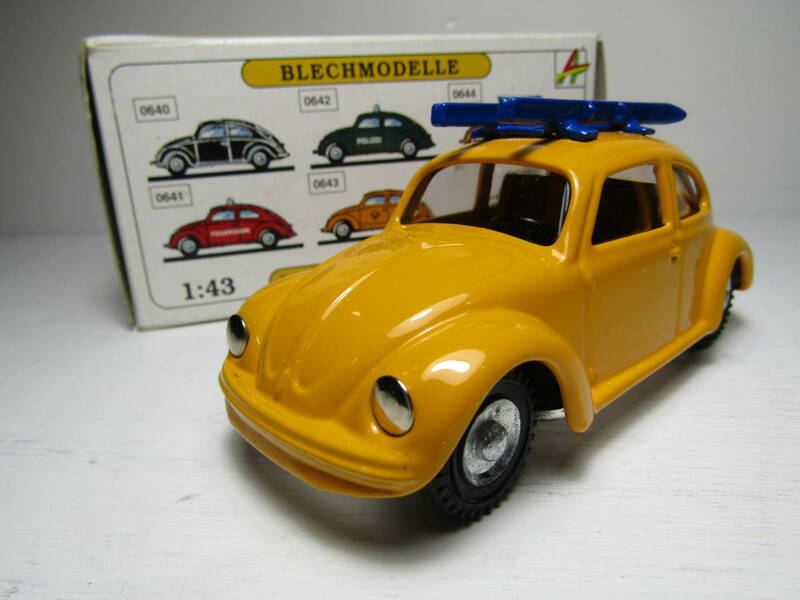 Volkswagen 1/43 1/32 フォルクスワーゲン ビートル Type1 BAG VW Beetle FLAT4 Lucky Yellow バグ 12V 6V KOVAP RETRO（ブリキ製） 