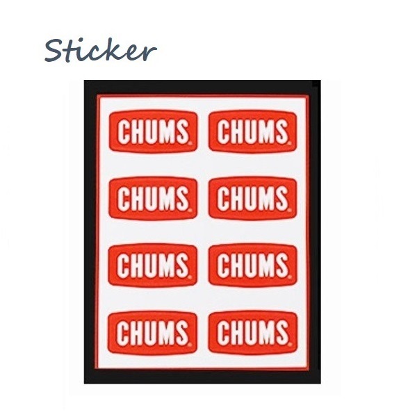 Sticker mini CHUMS Logo 新品 CH62-0089 チャムス ステッカー 防水素材