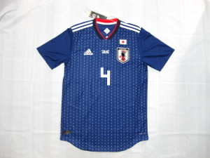 新品 オーセンティック adidas 正規品 サッカー 日本代表 4番 本田 マッチデー付 ユニフォーム 未使用 アディダス JAPAN ワールドカップW杯