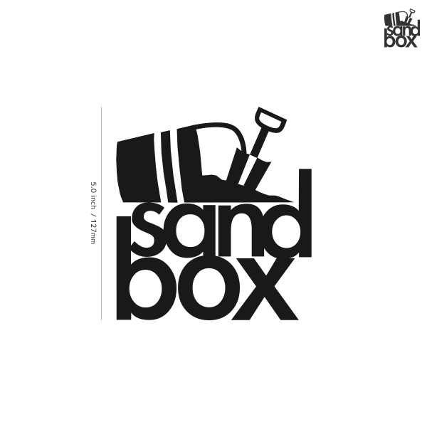 【SANDBOX】サンドボックス★02★ダイカットステッカー★切抜きステッカー★LTD★5.0インチ★12.7cm