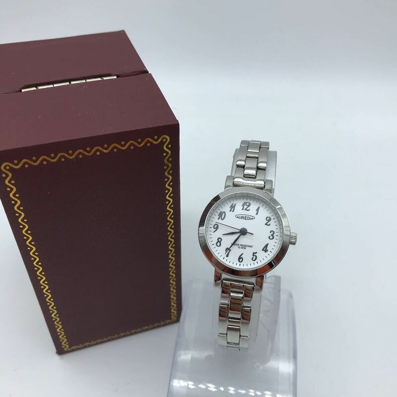 AUREOLE オレオール 腕時計 sw-612L レディース 動作品 箱付き 白文字盤