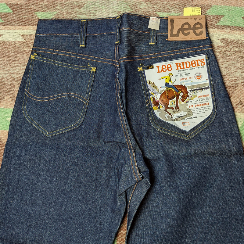 完品 W32L29 【Lee 101-Z】 60s Denim Jeans RIDERS 60年代 デッドストック デニム パンツ ジーンズ 片耳 ヴィンテージ ビンテージ 70s50s